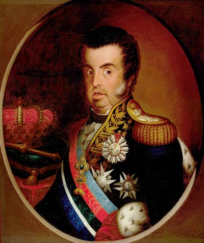 Porträt von Dom João VI (1767-1826) von Simplicio Rodrigues de Sa